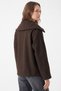 Zippered Cashmere Coat 202725 - Brown - 4