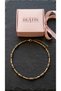 Women's Black Smoked Crystal Beaded Gold Color Necklace 40 cm Adjustable Stone Necklace - 5