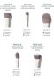 Portrait Mode 5 Piece Makeup Brush Set - Professional Makeup Brushes for Foundation, Concealer, Powder, Bronzer - Expertly Engineered Face Brush Kit for Smooth, Streak-Free Application (5 ct) - 2