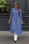 Women's Stylish Buttoned Navy Blue Striped Navy Blue Shirt - 6