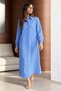 Women's Buttoned Seasonal Blue Shirt - 6
