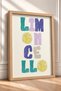 Limoncello Written Colorful Typography Framed Painting Italy Poster Living Room Kitchen Wall Decor Itp002 - 2
