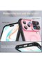 ANTSHARE for iPhone 18 Pro Max Case – Sliding Camera Cover Shockproof (Pink) - 6