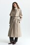 Long Trench Coat with Cape - 2