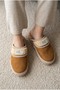 Women'S, Suede Textured, Fur Lined, Embroidery Detailed, Plush Detailed, Soft Sole House Slippers - 7