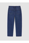 Indigo Pocketed Straight Jeans - 7