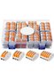 141Pcs Lever Wire Connectors, Compact Splicing Conductor Connector for Solid Stranded Flexible Wires
