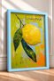 Lemon Written Brush Textured Lemon Framed Painting Italy Poster Living Room Kitchen Wall Decor Itp036 - 2