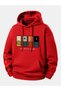 One Day at a Time Printed Cotton 3 Thread Threaded Oversize Sweatshirt