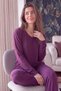 Burgundy Bamboo Long Sleeve Women's Pajama Set