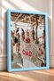Ciao Written Knitted Bag and Beach Bar Framed Painting Italy Poster Living Room Kitchen Wall Decor Itp019 - 2