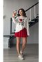 White I Love Ny Printed Basic Sweatshirt - 5