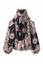 Flowy Modern Stylish Casual Dark Tone Blouse - 8