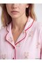 Ozmarka New Season Pink Teddy Bear Printed Women's Pajama Set - 3