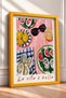 La Vita È Bella Pink Table Oyster Framed Painting Italy Poster Wall Decor Itp022 - 2