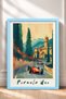 Servili on the Road Classic Racing Cars Framed Painting Italy Poster Living Room Kitchen Wall Decor Itp046 - 3