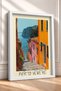Porto Venere Street with Stairway Descending to the Sea Framed Painting Italy Poster Wall Decor Itp039 - 2