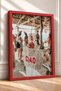 Ciao Written Knitted Bag and Beach Bar Framed Painting Italy Poster Living Room Kitchen Wall Decor Itp019 - 2