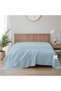 Supersoft Flat Bed Sheet, Queen Size, Metallic Blue - 2