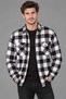 Men's Checkered Double Pocket Lumberjack Shirt with Buttons - 5