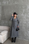 Women's Unlined Premium Cashmere Coat Long Belted Classic Collar Pocketed Autumn Winter Coat - 5
