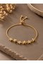 Gold Color Star Model Zircon Stone Women's Bracelet with Elevator Chain