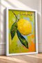 Lemon Written Brush Textured Lemon Framed Painting Italy Poster Living Room Kitchen Wall Decor Itp036 - 2