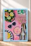 La Dolce Vita Written Pink Tableware Framed Painting Italy Poster Living Room Kitchen Wall Decor Itp004 - 3