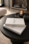 Set of 2 Decorative Book Boxes Florence & Barcelona – White Stylish Coffee Table and Console Decor - 3
