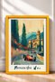 Servili on the Road Classic Racing Cars Framed Painting Italy Poster Living Room Kitchen Wall Decor Itp046 - 3