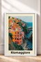 Riomaggiore Navy Blue Coast and Beach Houses Framed Painting Italy Poster Wall Decor Itp025 - 3