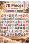 70 Pieces Winter and New Year Themed Sticker Set – Winter Themed Agenda, Notebook, and Gift Wrapping Decoration Stickers Ybs0023