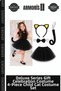 Delux Series Gift Celebration Outfit 4 Piece Kids Cat Costume Set