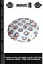 Special Production Living Room Decorative Room Chakra Blue Mandala Pattern Cushion with Buckwheat Filling