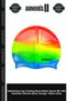 Pool Accessory Training Cap Water Sports Mc-903 Rainbow Silicone Cap Orange-Yellow-Blue