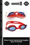 Delux Series Swimming Swimmers Sports 9140 Swimming Goggles Red