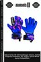 Delux Series Gk-300 Goalkeeper Glove. Hybrid Finger Protection 9 No Blue Athlete Coast Football Competition