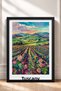 Tuscany Ties and Colorful Roses Framed Painting Italy Poster Living Room Kitchen Wall Decor Itp049 - 3