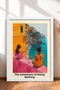Il Dolce Far Niente and Two Women on the Shore Framed Painting Italy Poster Wall Decor Itp059