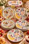 Happy Life 6-Piece Luxury Cake Plate Set