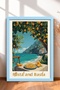 Pasta E Basta and Sea View Tableau Framed Painting Italy Poster Wall Decor Itp078