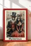 Mysterious Venice Carnival Masquerade Double-Frame Painting Italy Poster Wall Decor Itp101