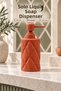 Solo 400 ml Porcelain Soft Touch Liquid Soap Dispenser - Terracotta Color