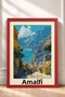 Amalfi Coast, Stone Street, and Seaside Landscape – Italy Poster, Living Room, Kitchen, Wall Decor, Itp089. - 3