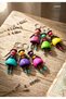 Handmade coconut wood cute colorful baby keychain ~ ethnic wood figurines, stylish car, bag ornament, authentic gift accessory (1 piece) - 3