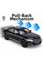 Black 1:24 Scale BMW 760Li Metal Toy Car with Opening Hood and Trunk Doors, Light-Up and Sound-Activated Model Car - 6