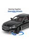 Black 1:24 Scale BMW 760Li Metal Toy Car with Opening Hood and Trunk Doors, Light-Up and Sound-Activated Model Car - 5