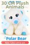 30 cm Cute Plush Animal Toy – Giraffe, Elephant, Teddy Bear, Chick, Monkey – 1 Piece - 4