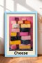 Cheese-Themed Colorful Cheese Molds, Framed Painting, Italy Poster, Wall Decor, Itp174.