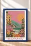 Bella Italia Colosseum and Seaside Collage Framed Painting, Italy Poster, Wall Decor, Itn005. - 3